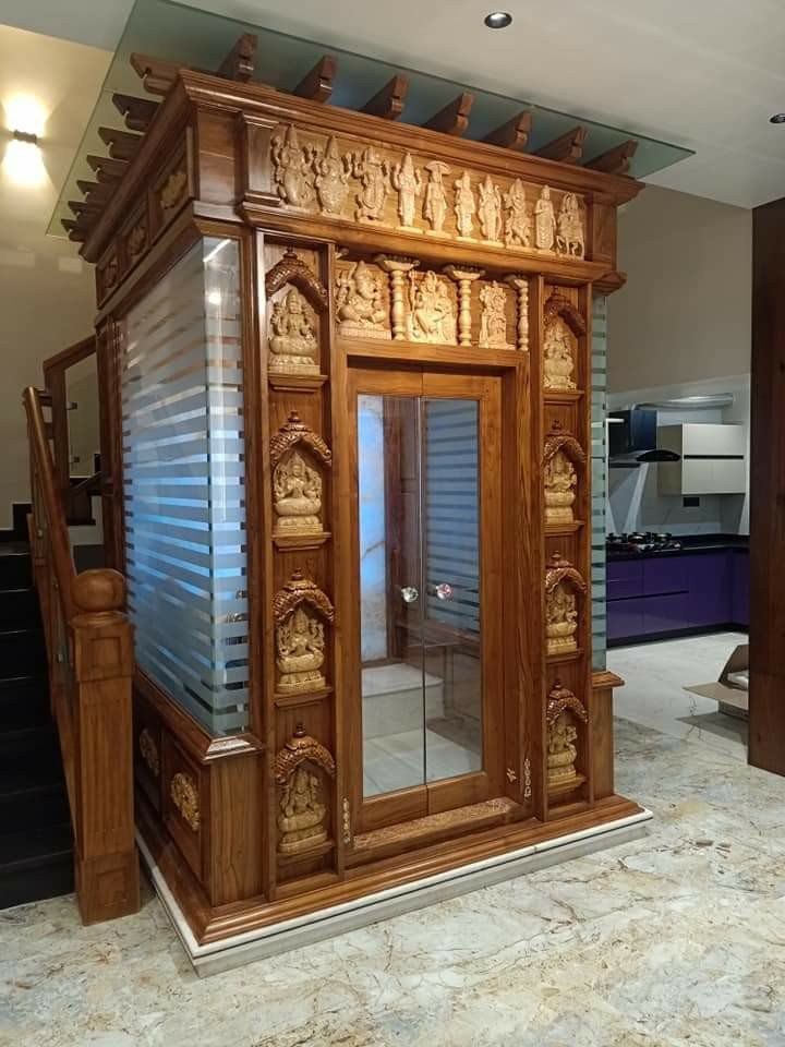 Wooden Pooja Unit
